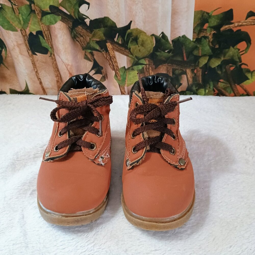 Kids "Comfy Kids" Toddler Sz EU 25 Brown Winter/Hiking Lace-Up Ankle Boots